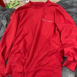 Red Tommy Hilfiger Long Sleeve